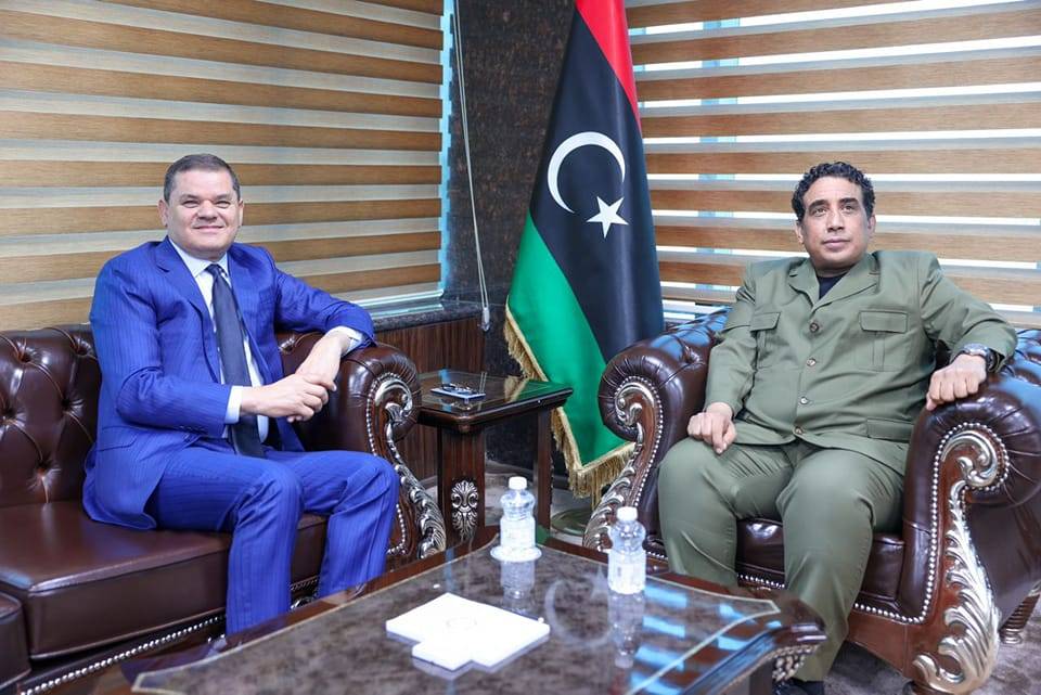 الدبيبة رئيس حكومة «الوحدة» الوطنية والمنفي رئيس المجلس الرئاسي الليبي (الوحدة)