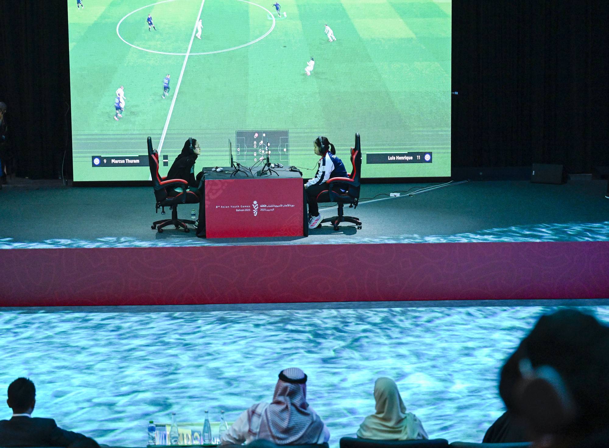 تالا خلال مباراتها مع منافستها التايلاندية (الشرق الأوسط)