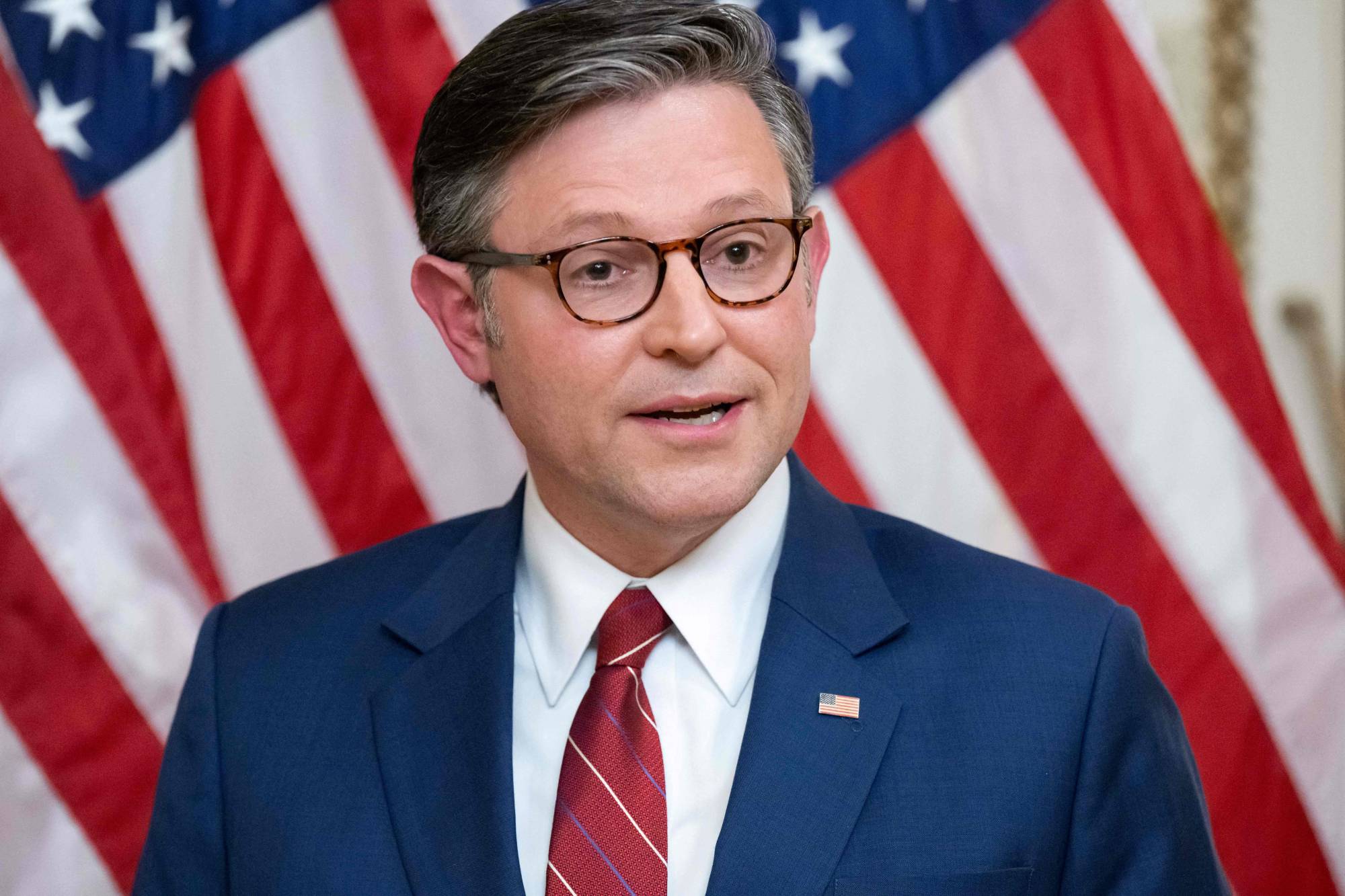 رئيس مجلس النواب مايك جونسون (ا.ف.ب)