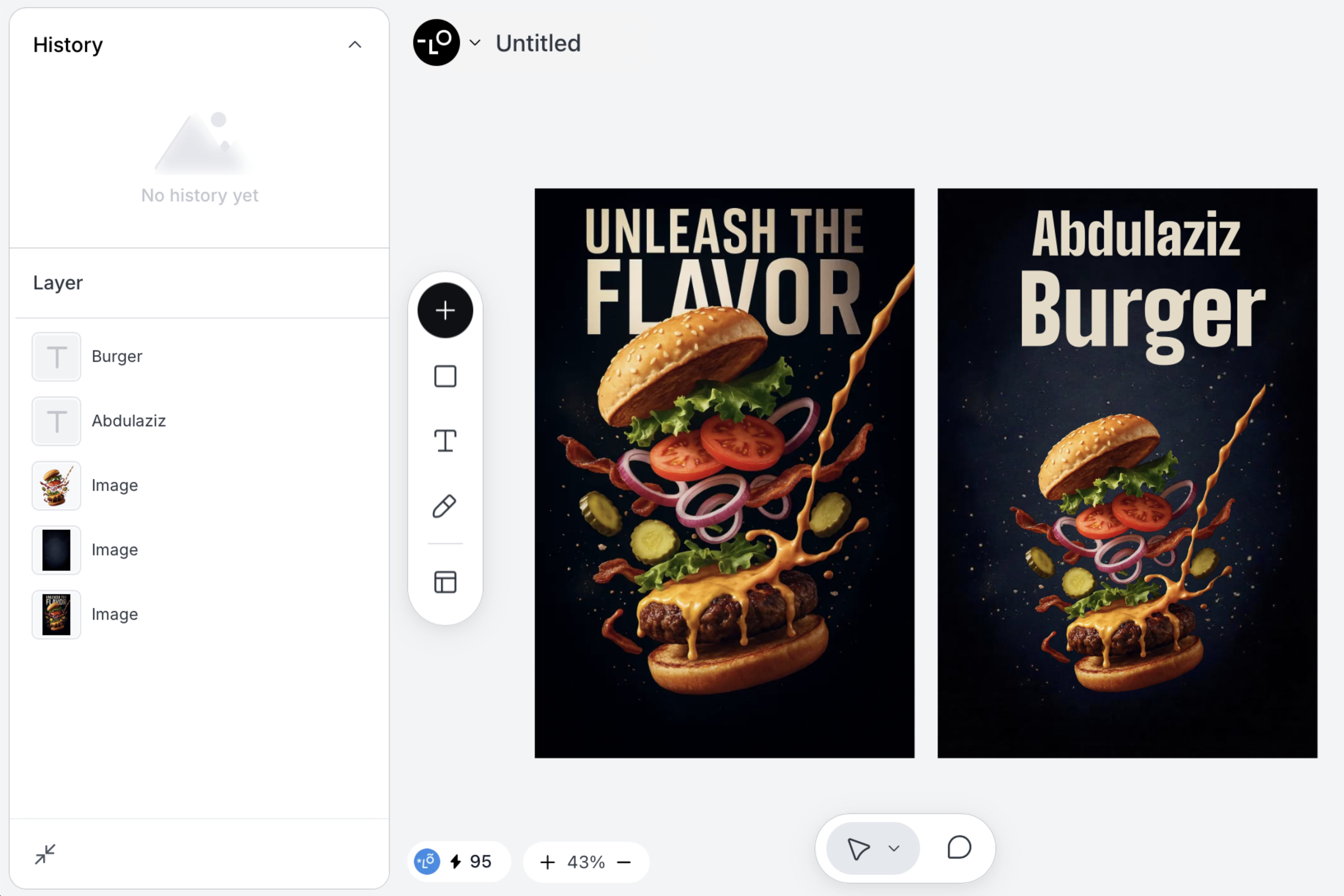 تتيح المنصة تعديل الصور عبر تفكيكها إلى طبقات مستقلة مع إمكانية التعديل والحفظ بجودة احترافية (Lovart AI)