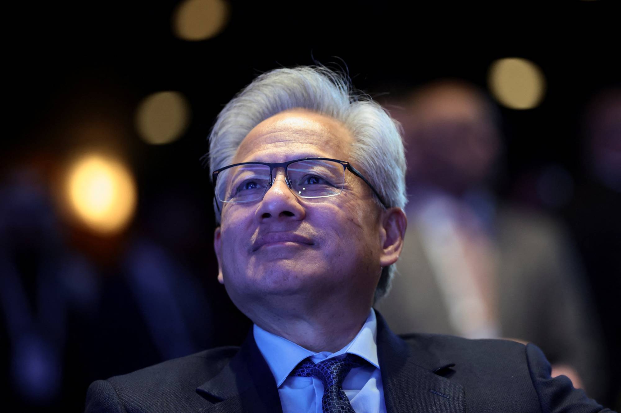 رئيس إنفيديا خلال مشاركته في منتدى الاستثمار الأميركي - السعودي (رويترز)