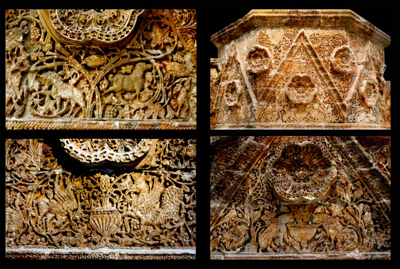 حلل زخرفية من قصر المَشتى في بادية الأردن