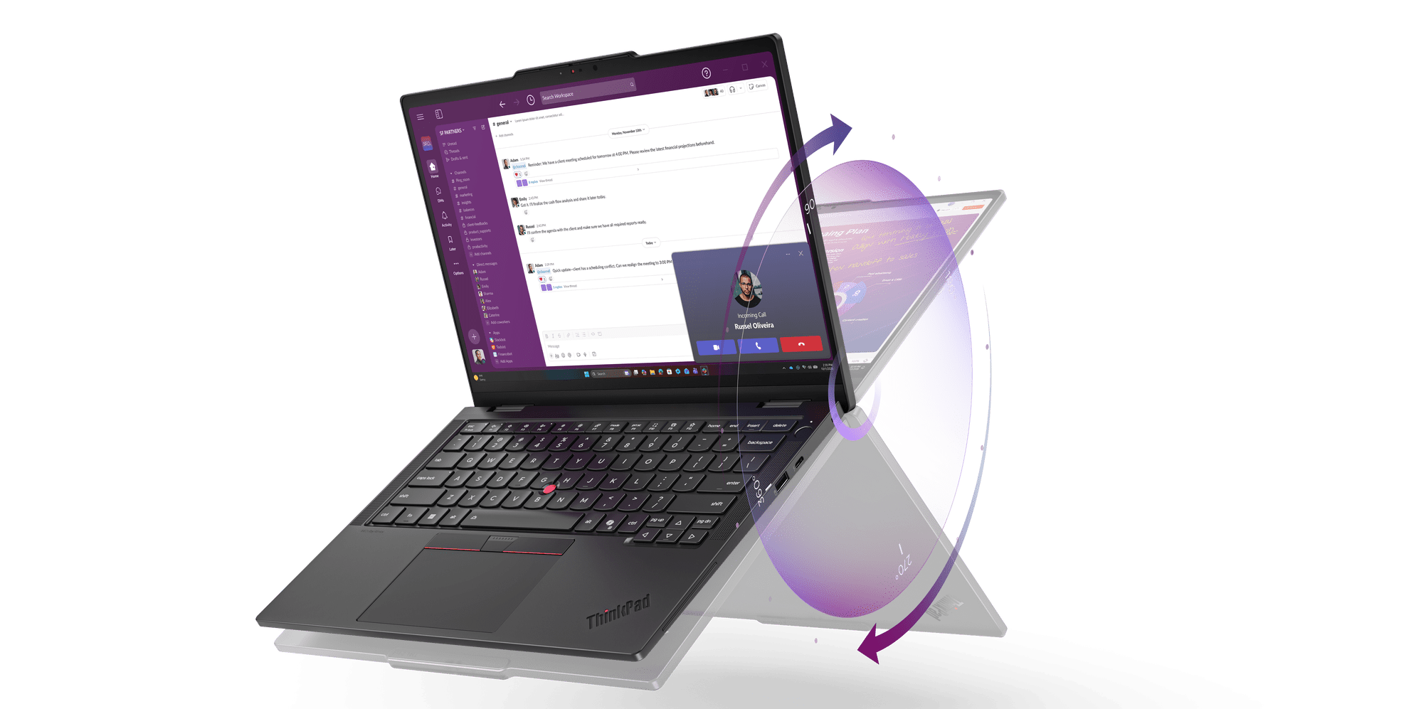 مفهوم حاسوب محمول قابل لإعادة التشكيل وفق بيئة العمل من «لينوفو»