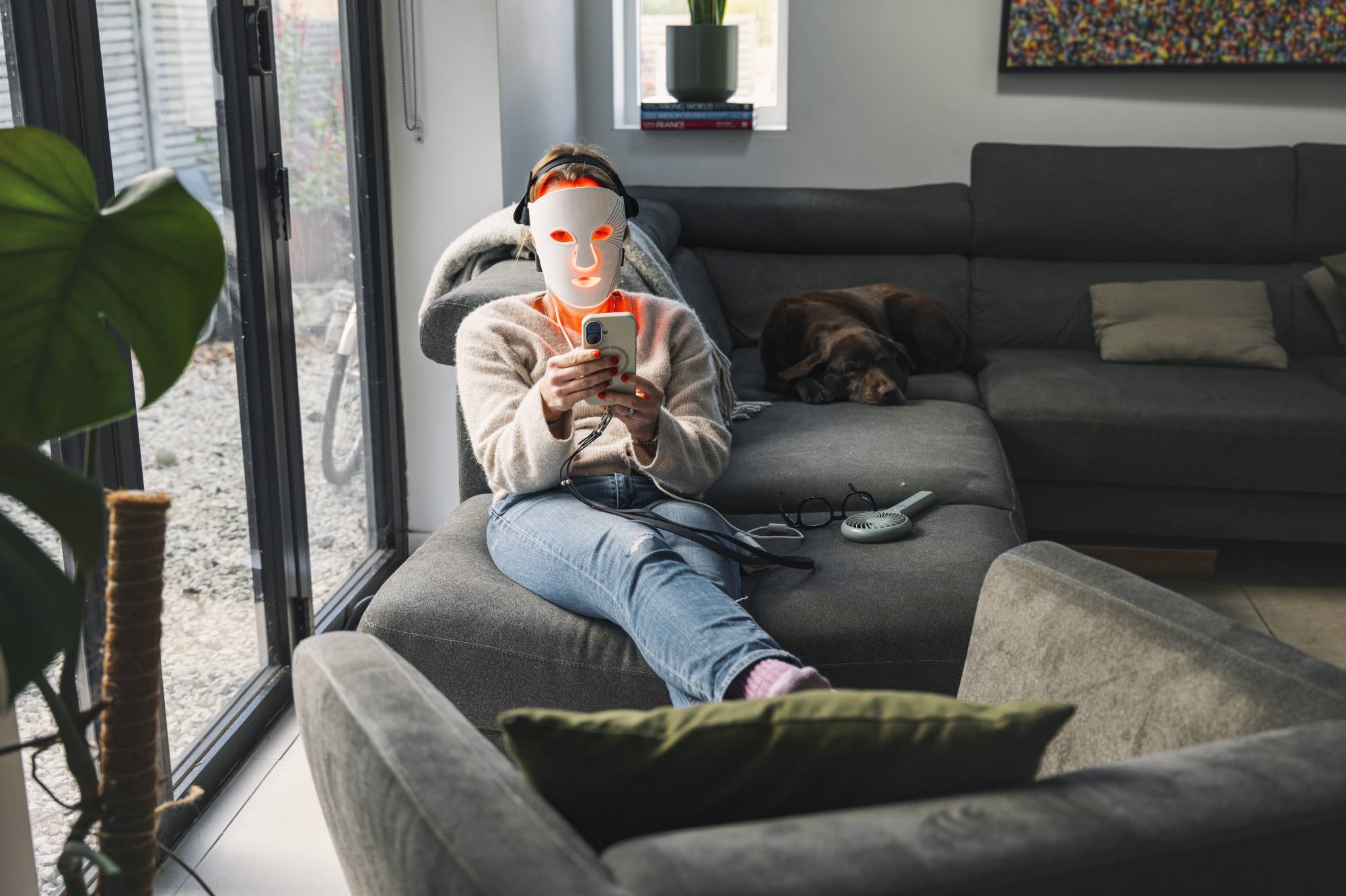 العلاج بالضوء الأحمر للعناية بالبشرة