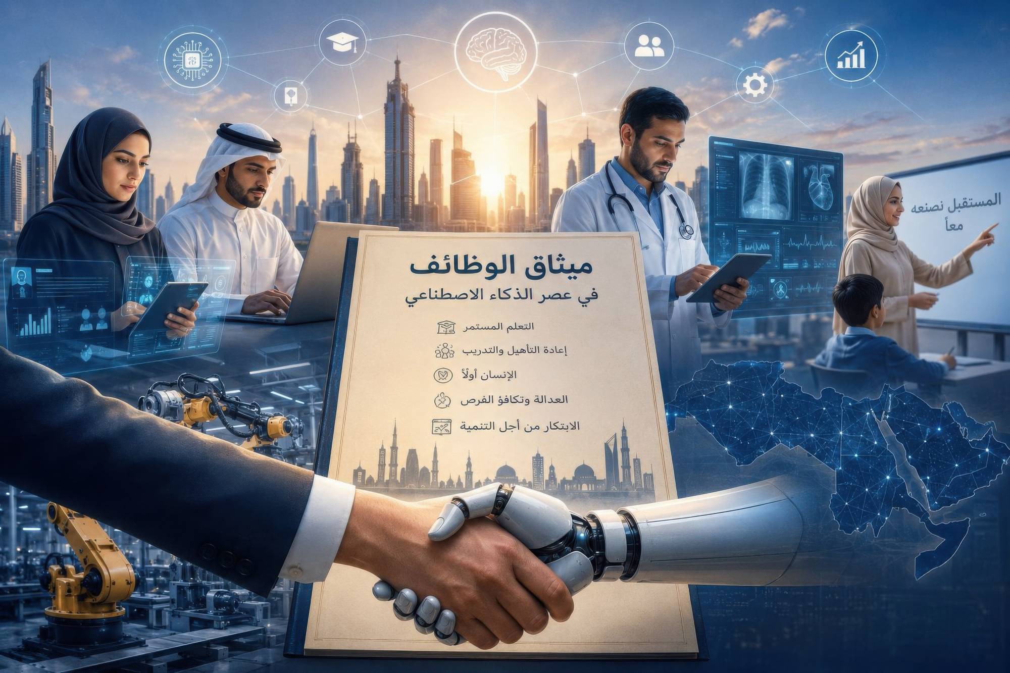 ميثاق للوظائف في عصر الذكاء الاصطناعي: ضرورة عربية ملحة