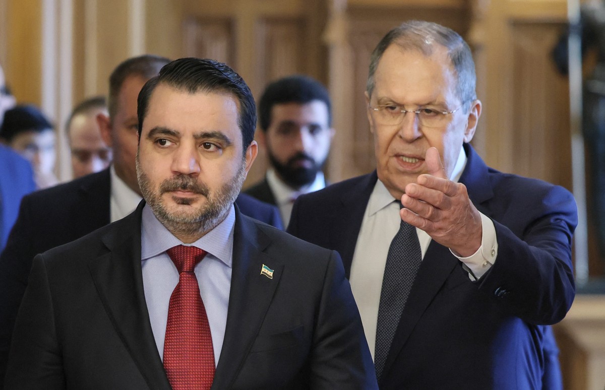  Rusya, Esed'in devrilmesinden bu yana Moskova'ya yaptığı ilk ziyarette Şeybani'yi ağırladı (AFP)