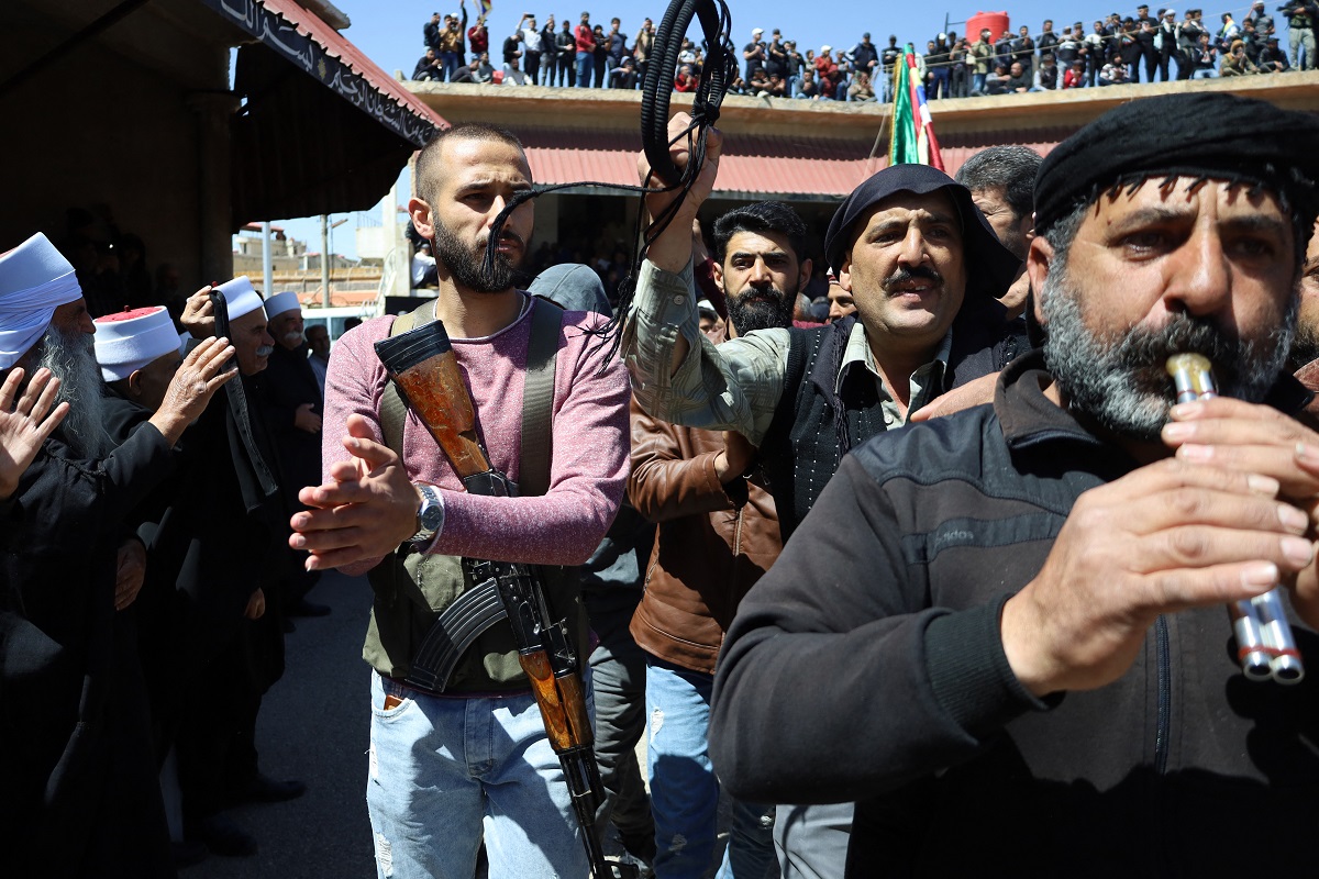 Süveyda'daki tüm silahlı gruplar Ulusal Muhafızlara katıldı (AFP)