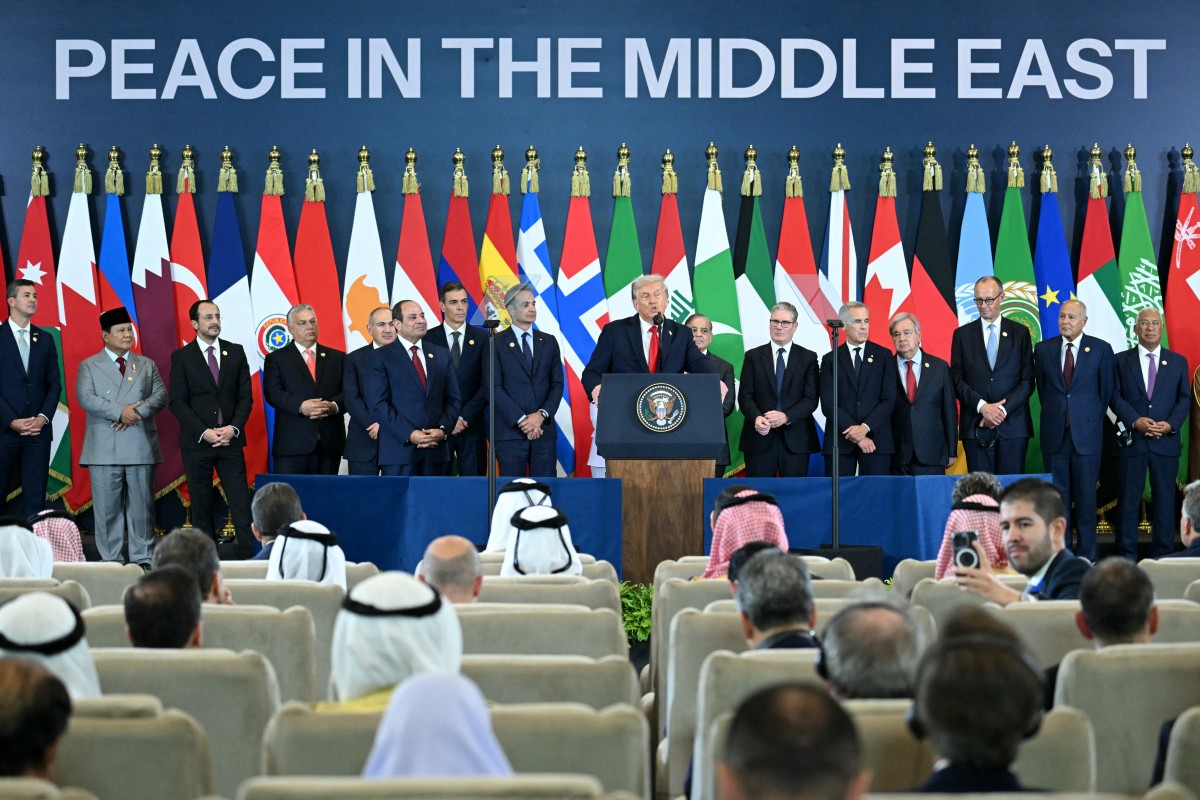 Şarm eş-Şeyh toplantısında ABD Başkanı Donald Trump'ın Gazze planı onaylandı. (AFP)