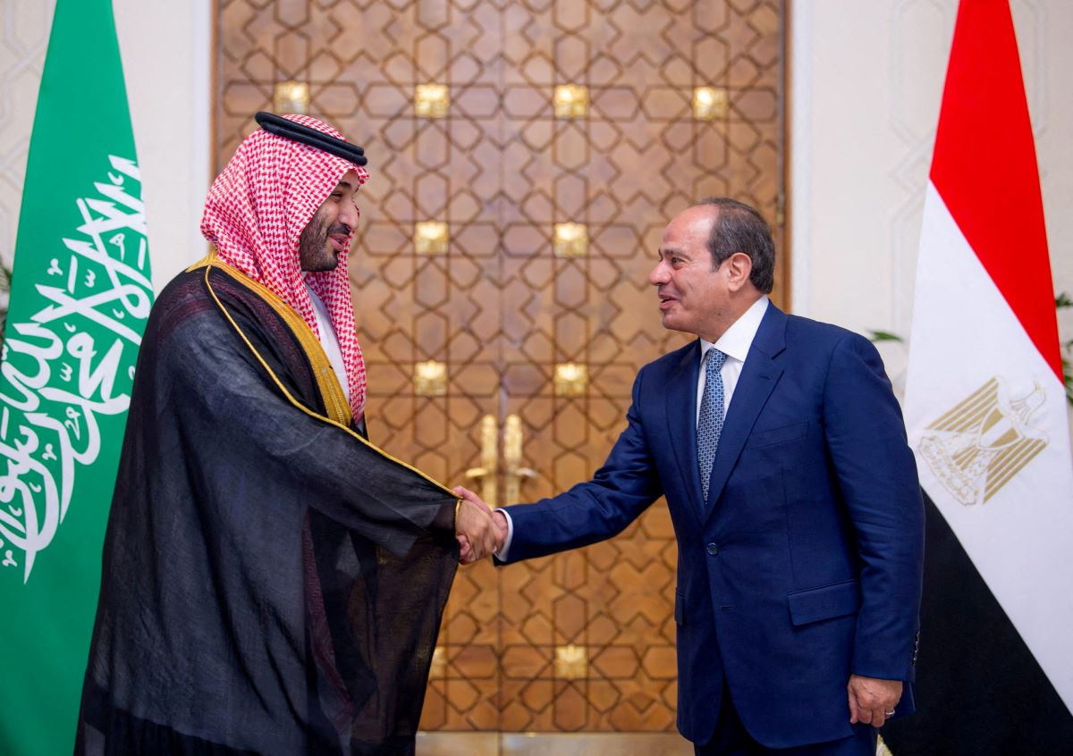 Mısır Cumhurbaşkanı Abdulfettah Sisi ve Veliaht Prens Muhammed bin Selman (Reuters)