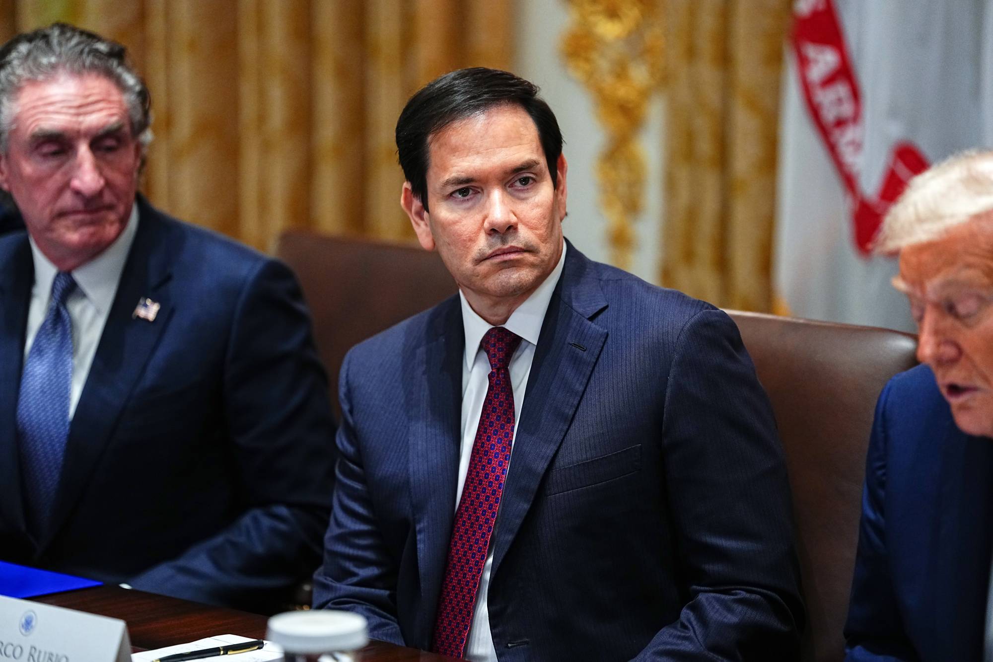ABD Dışişleri Bakanı Marco Rubio, Washington'daki Beyaz Saray'da düzenlenen bir toplantı sırasında (EPA)