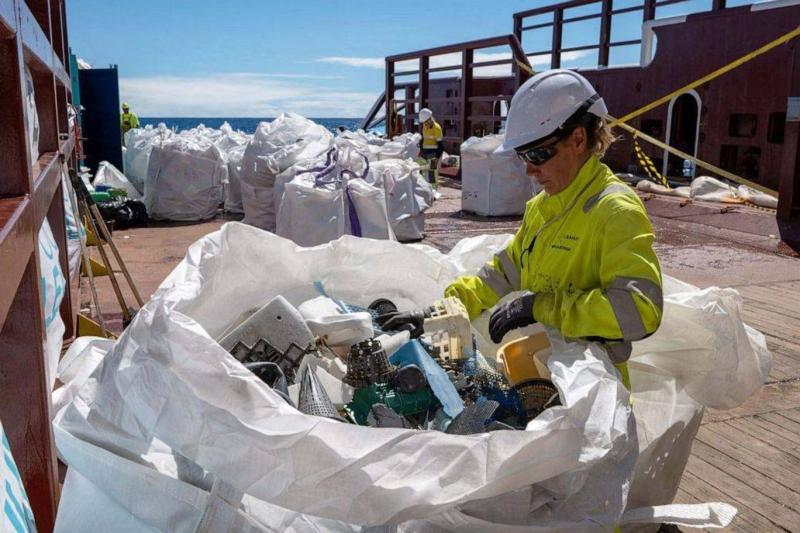 Okyanustaki çöpler 4 haftalık bir periyodda toplandı (The Ocean Cleanup)