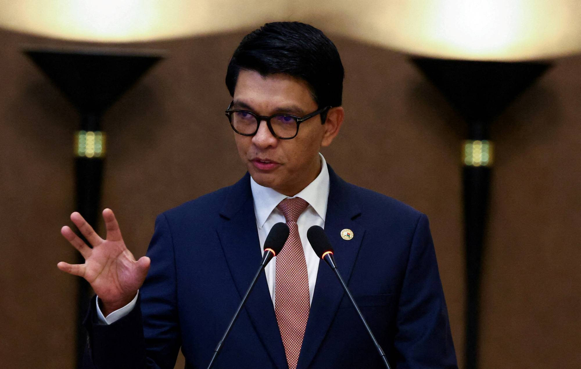  Madagaskar Devlet Başkanı Andry Rajoelina 6 Ekim 2025 (Reuters)