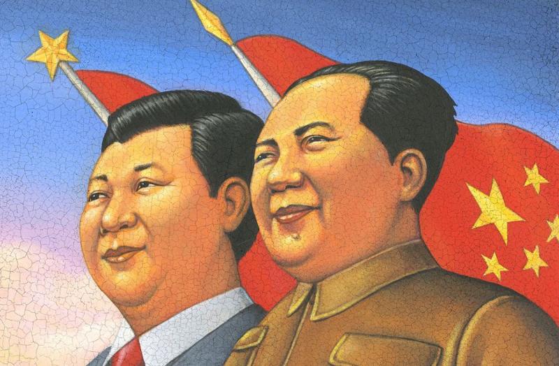Şi, Çin'in Mao'dan sonraki en güçlü lideri olarak görülüyor (İllüstrasyon: Marc Burckhardt/WSJ) 