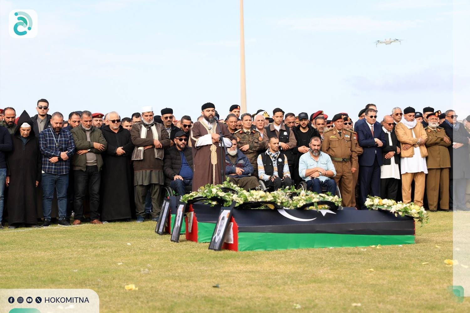 ​​​​​​​Libya'nın Misrata şehrinde El-Haddad ve arkadaşlarının cenaze töreni (Dibeybe Ofisi)