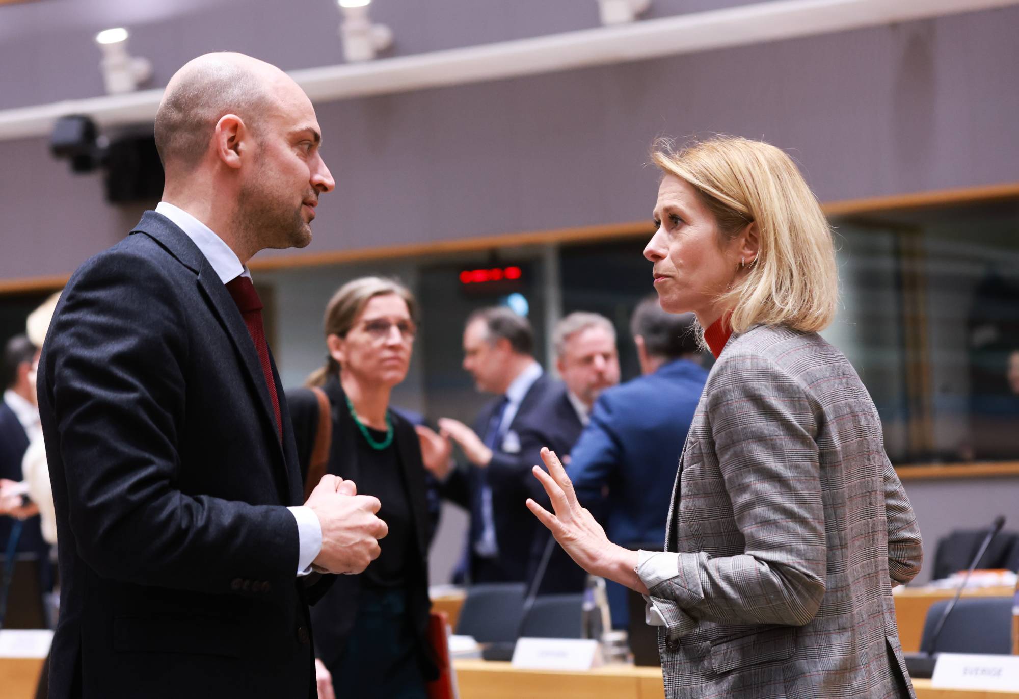 AB Dış Politika Yüksek Temsilcisi Kallas, geçen perşembe günü Brüksel'de Fransız Dışişleri Bakanı Jean-Noël Barrot ile görüştü (EPA).