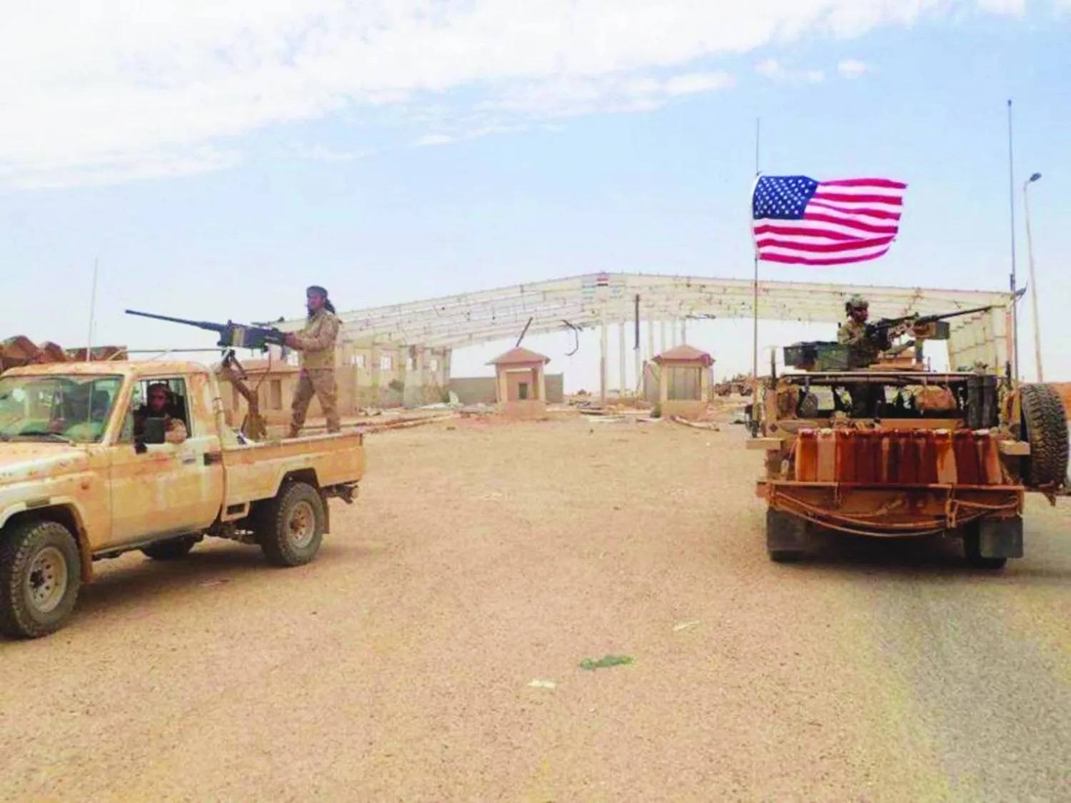 Suriye'nin güneydoğusundaki el-Tanf'ta bulunan ABD üssü (Reuters-Arşiv)