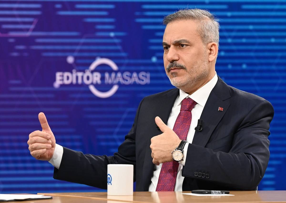 Fidan, bugün Anadolu Ajansı (AA) Editör Masası'na konuk oldu (Türk Dışişleri Bakanlığı)