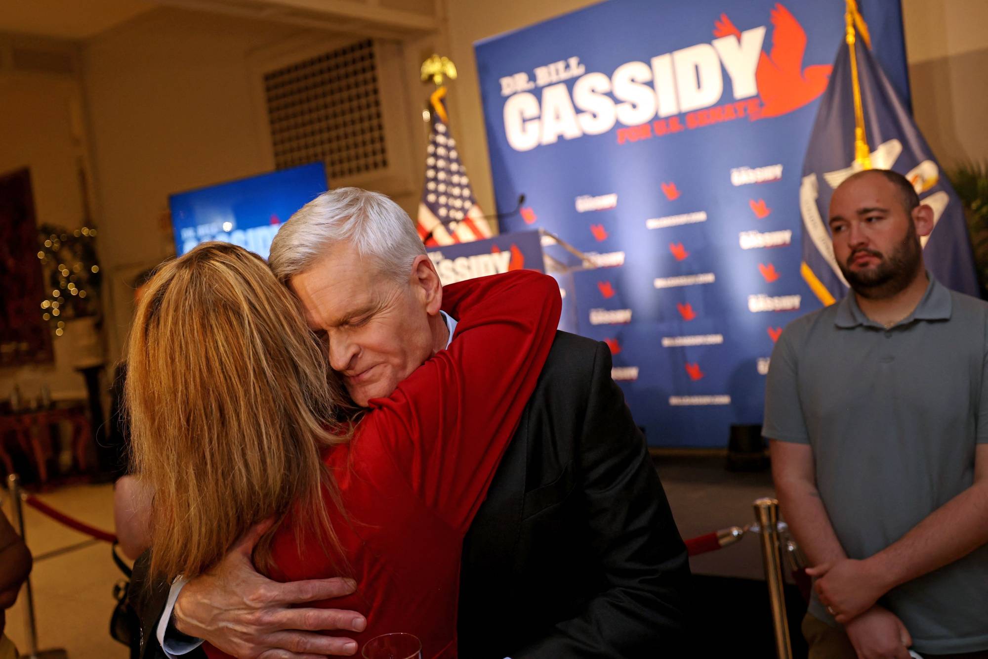 Cumhuriyetçi Senatör Bill Cassidy, 16 Mayıs 2026'da Louisiana ön seçimlerinde yenilgiyi kabul ettikten sonra (AFP)