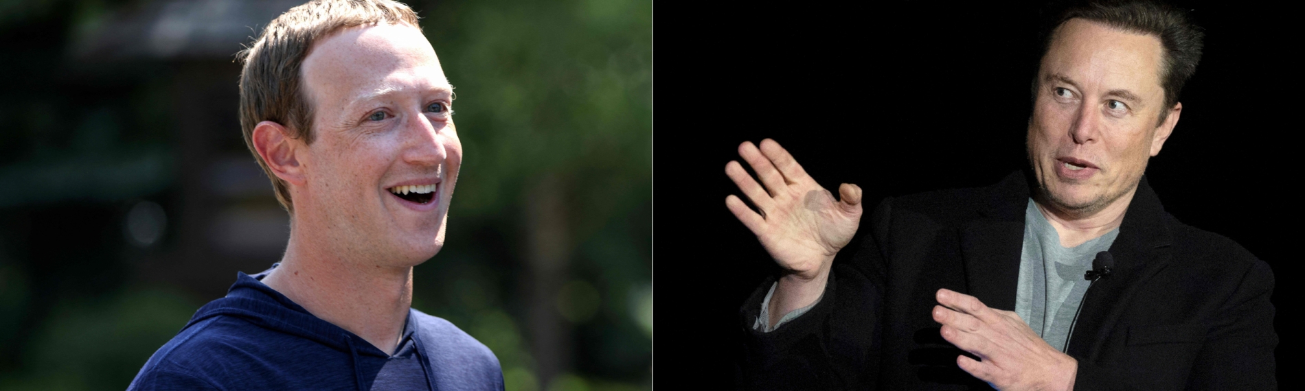 Mark Zuckerberg ve Elon Musk (AFP)