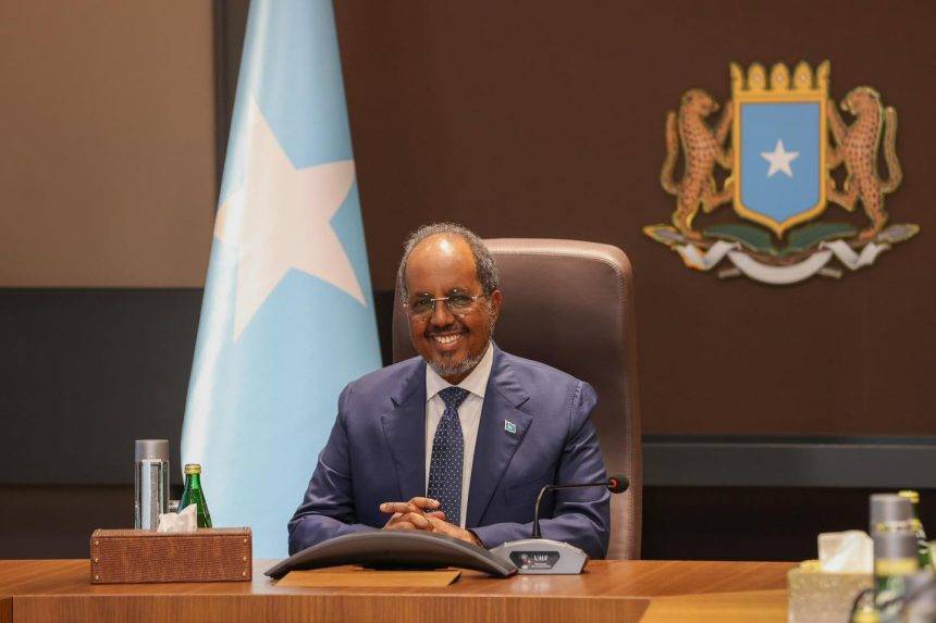 Somali Cumhurbaşkanı Hasan Şeyh Mahmud (Somali Haber Ajansı)
