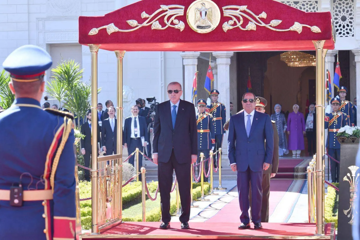 Mısır Cumhurbaşkanı, geçtiğimiz şubat ayında Türk mevkidaşını kabul etti (Mısır Cumhurbaşkanlığı)