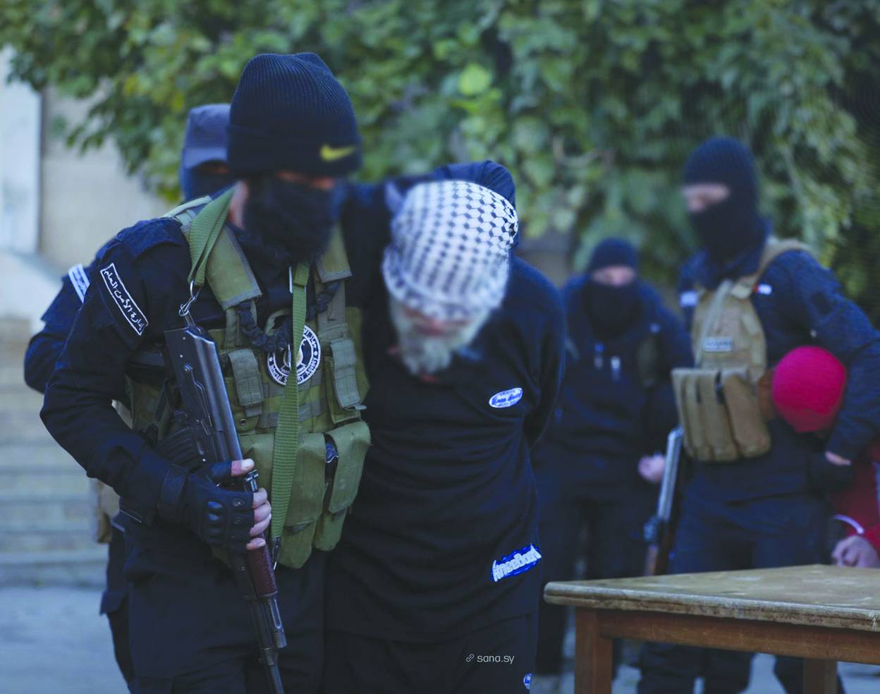 DEAŞ hücresinin üyelerinden biri Şam kırsalındaki Deraya’da tutuklandı. (Arşiv – SANA)