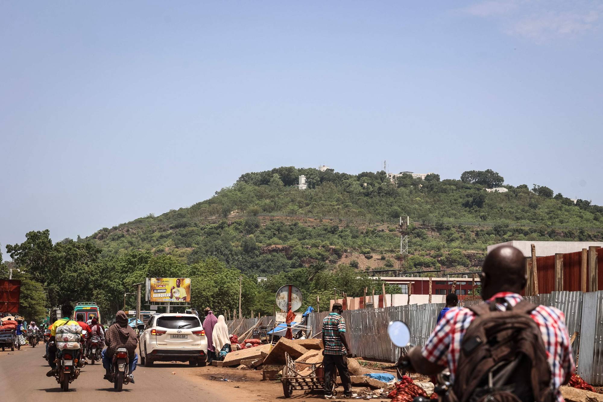 Mali’nin başkenti Bamako’da bir yol (AFP)
