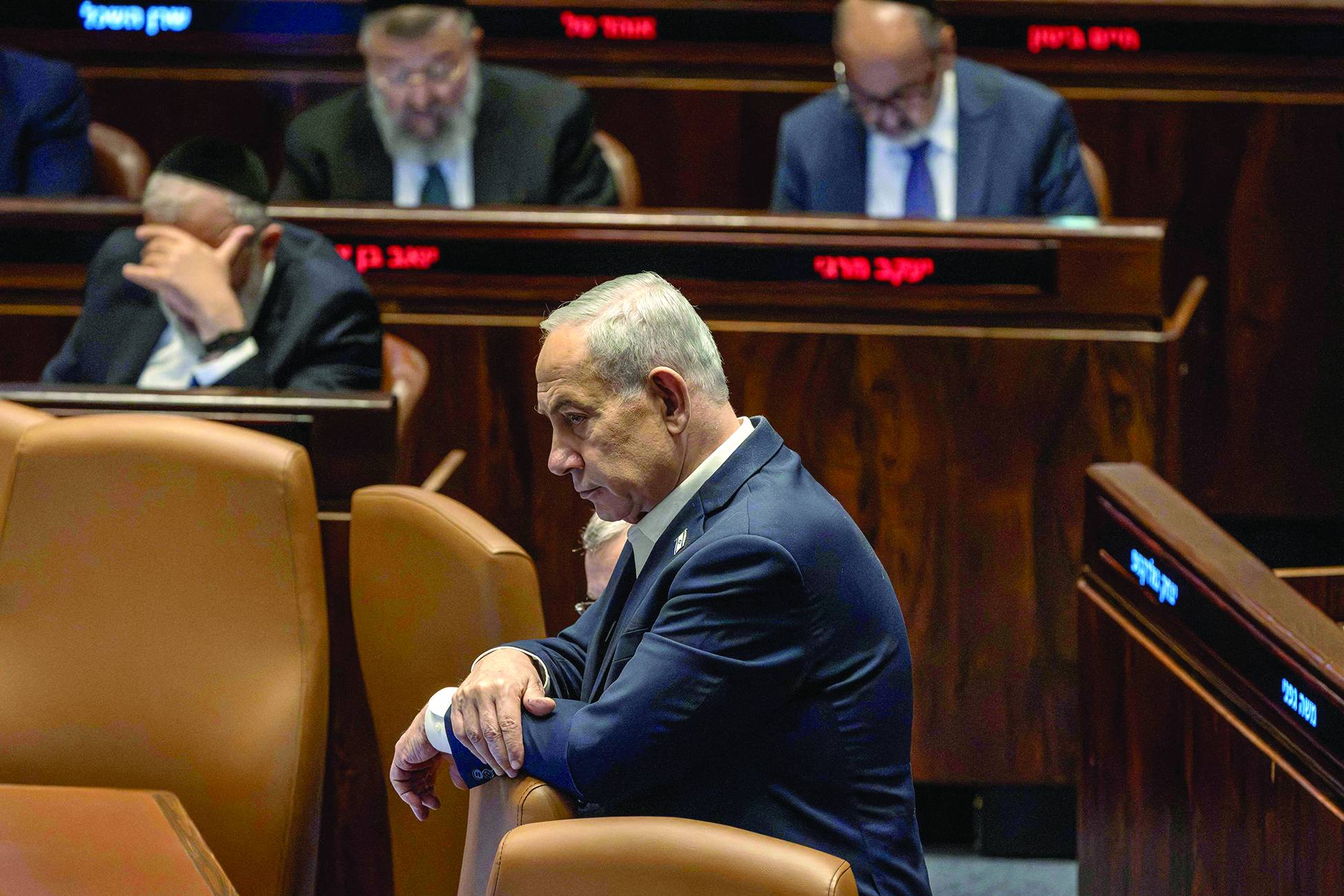İsrail Başbakanı Beinyamin Netanyahu Knesset'te (AFP)