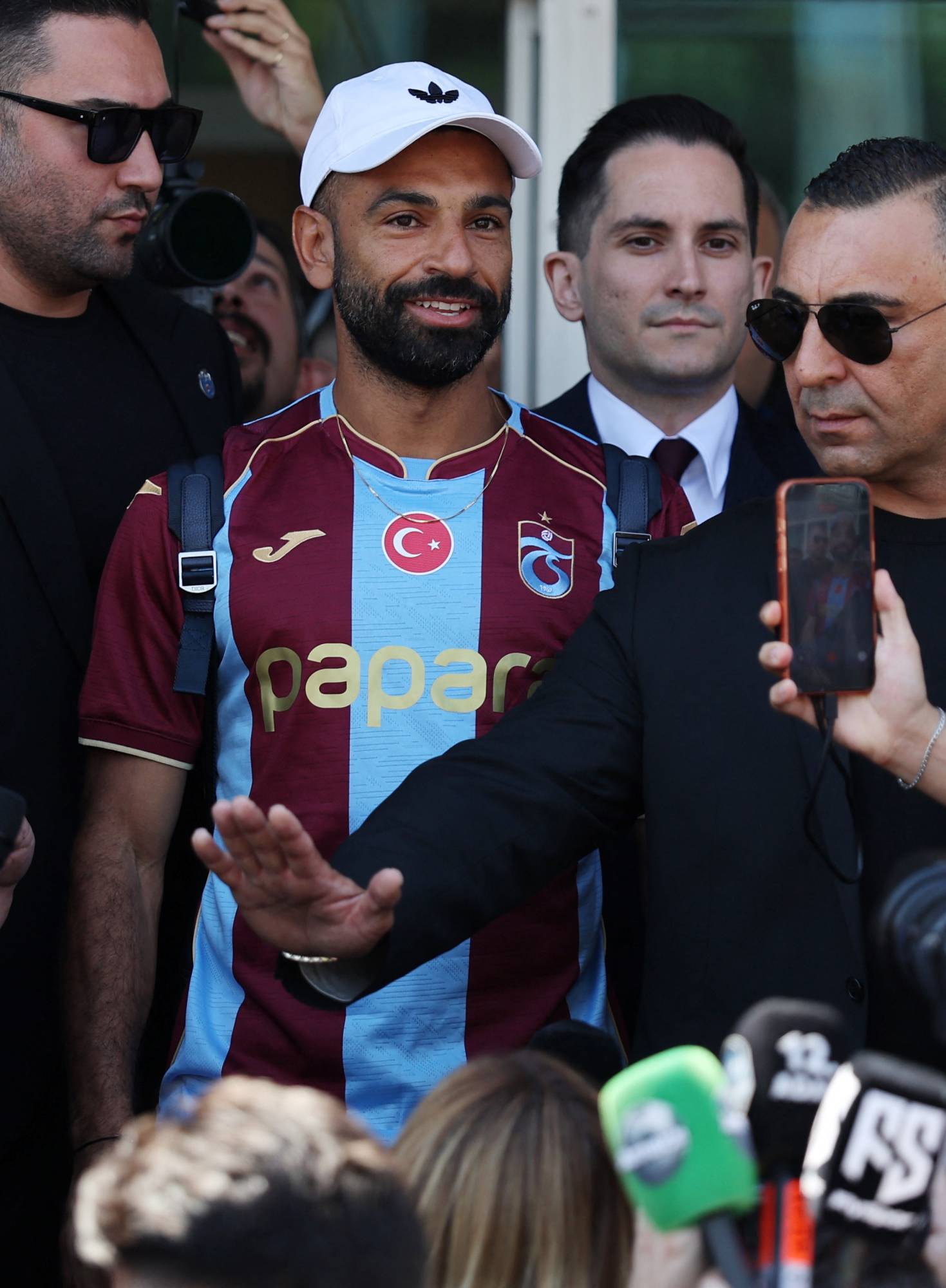 Muhammed Salah'ın tanıtım töreninden, (Reuters)