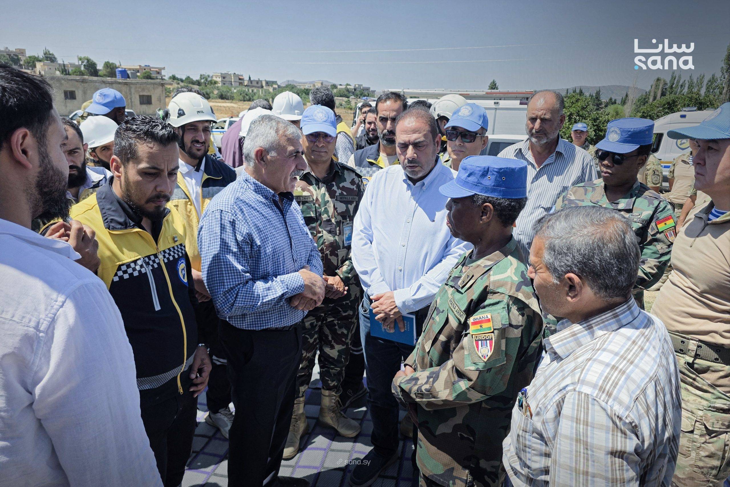 Kuneytra'daki Cübata el-Haşeb beldesinde UNDOF güçleriyle birlikte düzenlenen sağlık kampanyası (SANA).