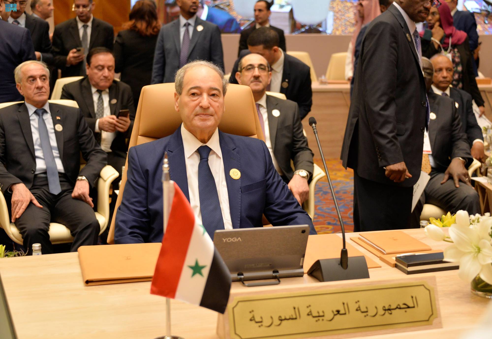 Suriye Dışişleri Bakanı Faysal El Mikdad Cidde toplantısında (SPA - DPA)