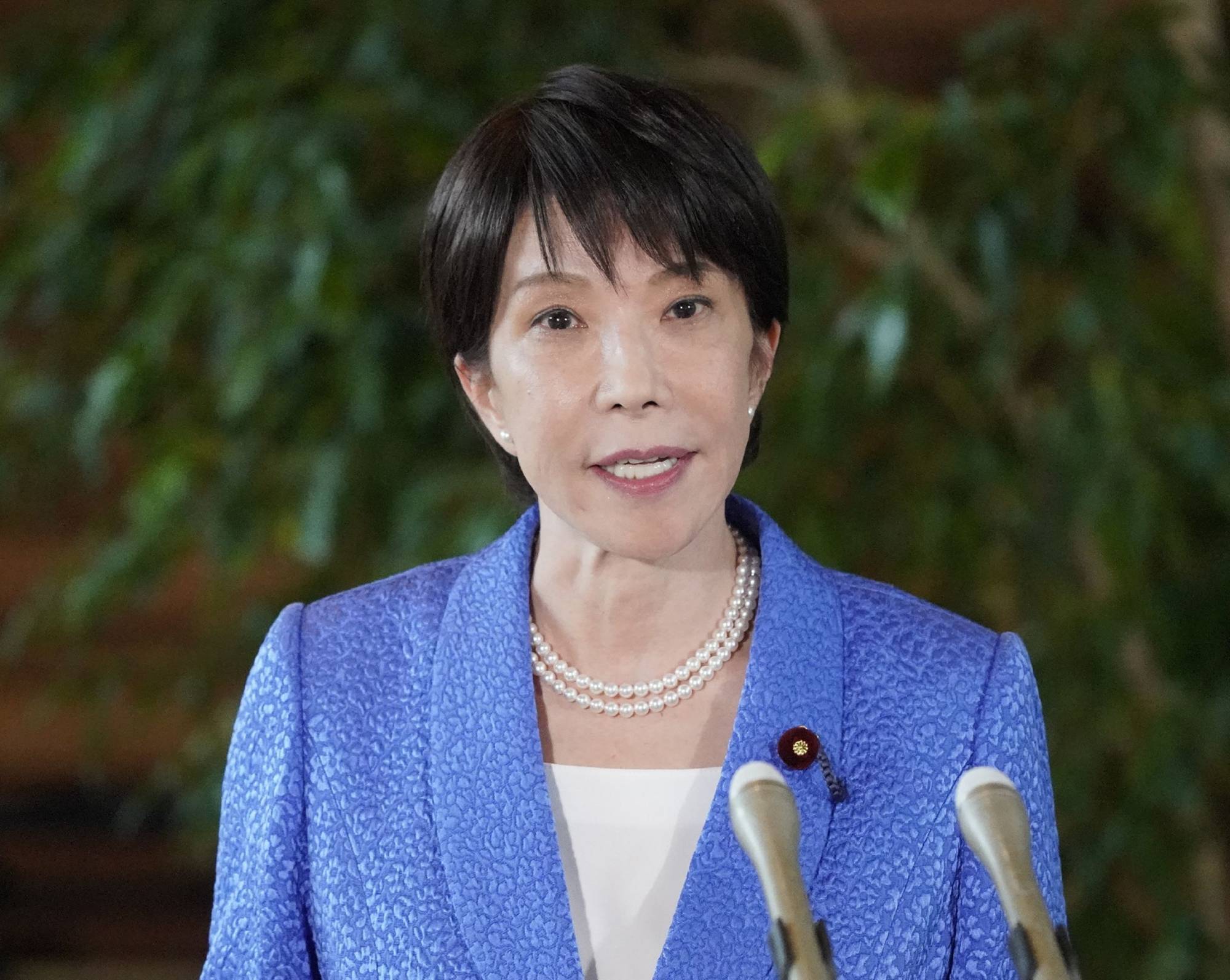 Japonya Başbakanı, 16 Eylül 2026’da Tokyo’daki Başbakanlık Ofisi’nde gazetecilere konuşurken. (AFP)