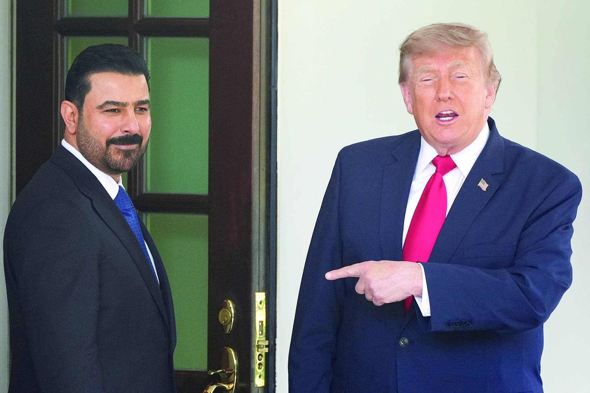 ABD Başkanı Donald Trump, Haziran 2026’da Beyaz Saray’da Irak Başbakanı Ali el-Zeydi’yi kabul ederken (AP)