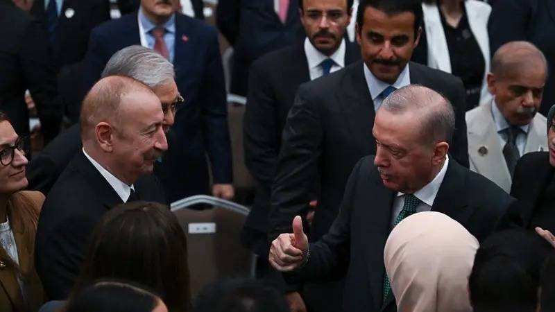 Erdoğan ve Aliyev, Birleşmiş Milletler’deki bir görüşmede (Türkiye Cumhurbaşkanlığı).