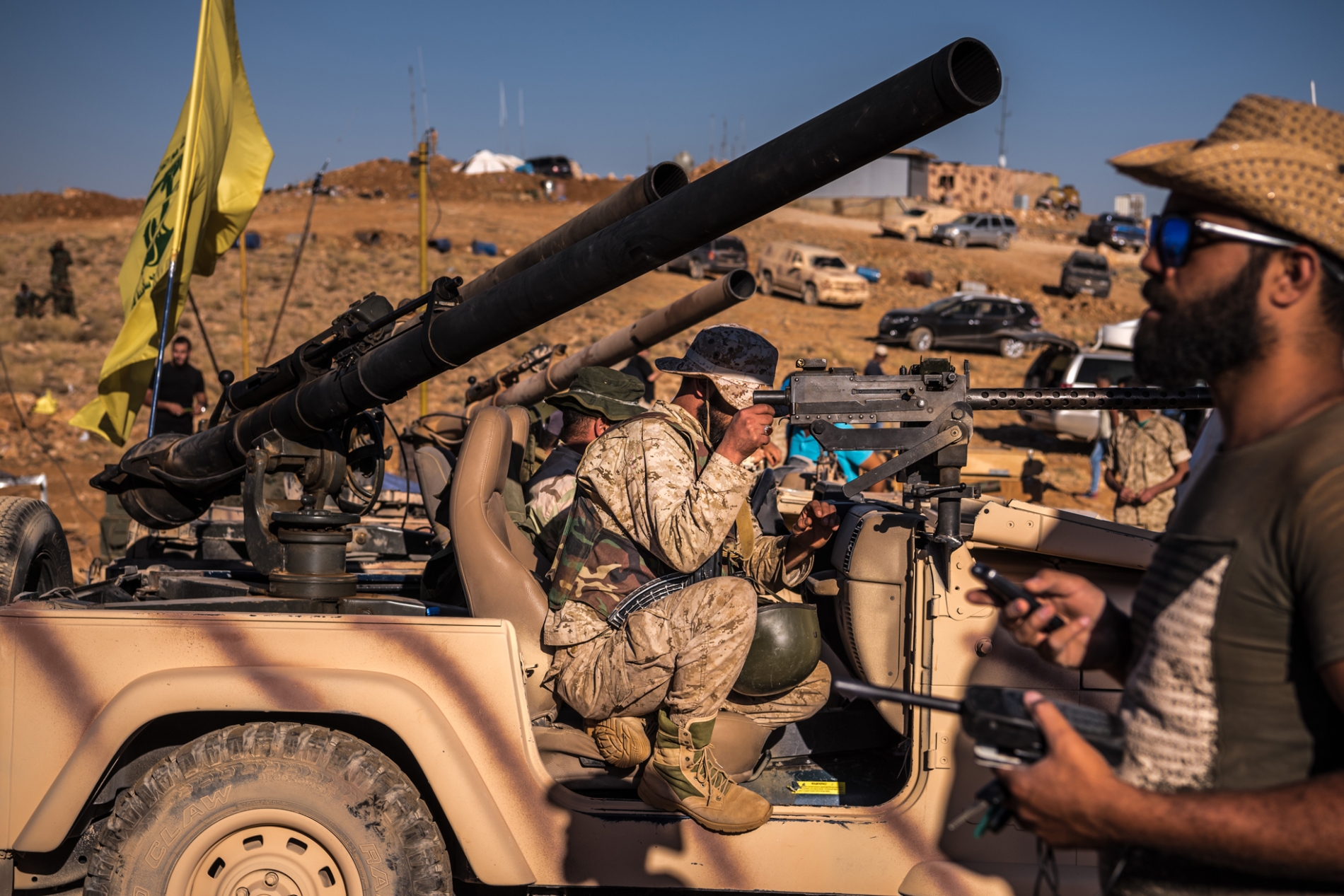 Lübnan-Suriye sınır bölgesindeki Hizbullah üyeleri (The New York Times)