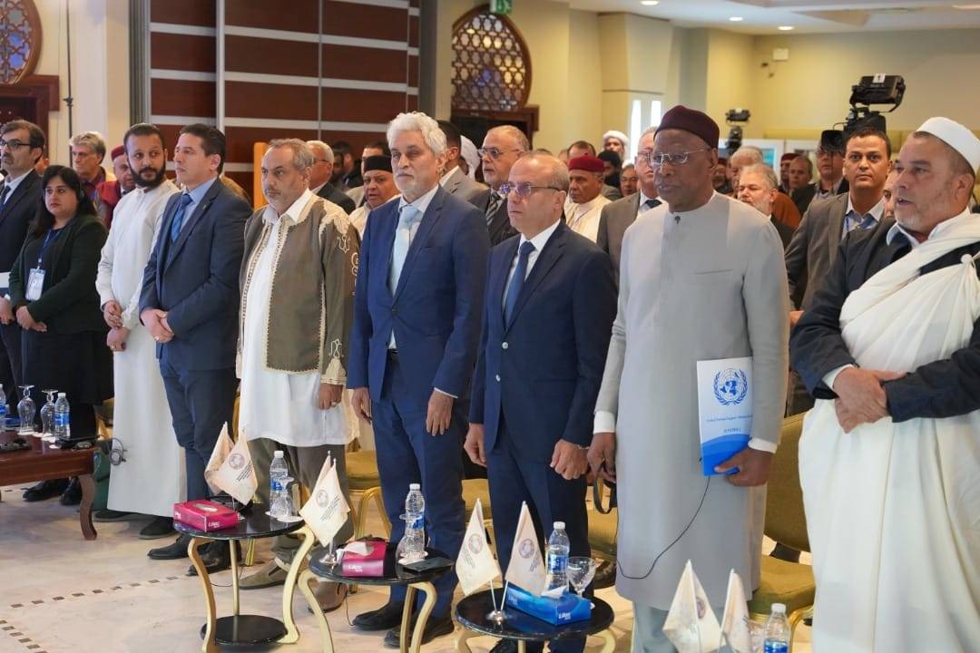 Fotoğraf Altı: Trablus bu yılın başlarında, ulusal uzlaşmayı tartışmak için düzenlenen konferansa ev sahipliği yaptı. (Başkanlık Konseyi)