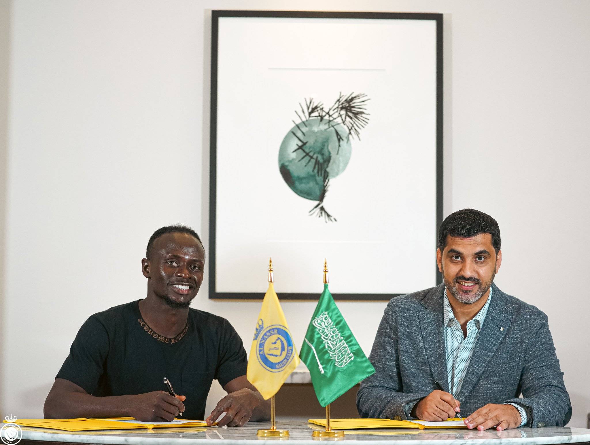 Senegalli Mane için imza töreni düzenlendi (Al-Nasr Kulübü) 