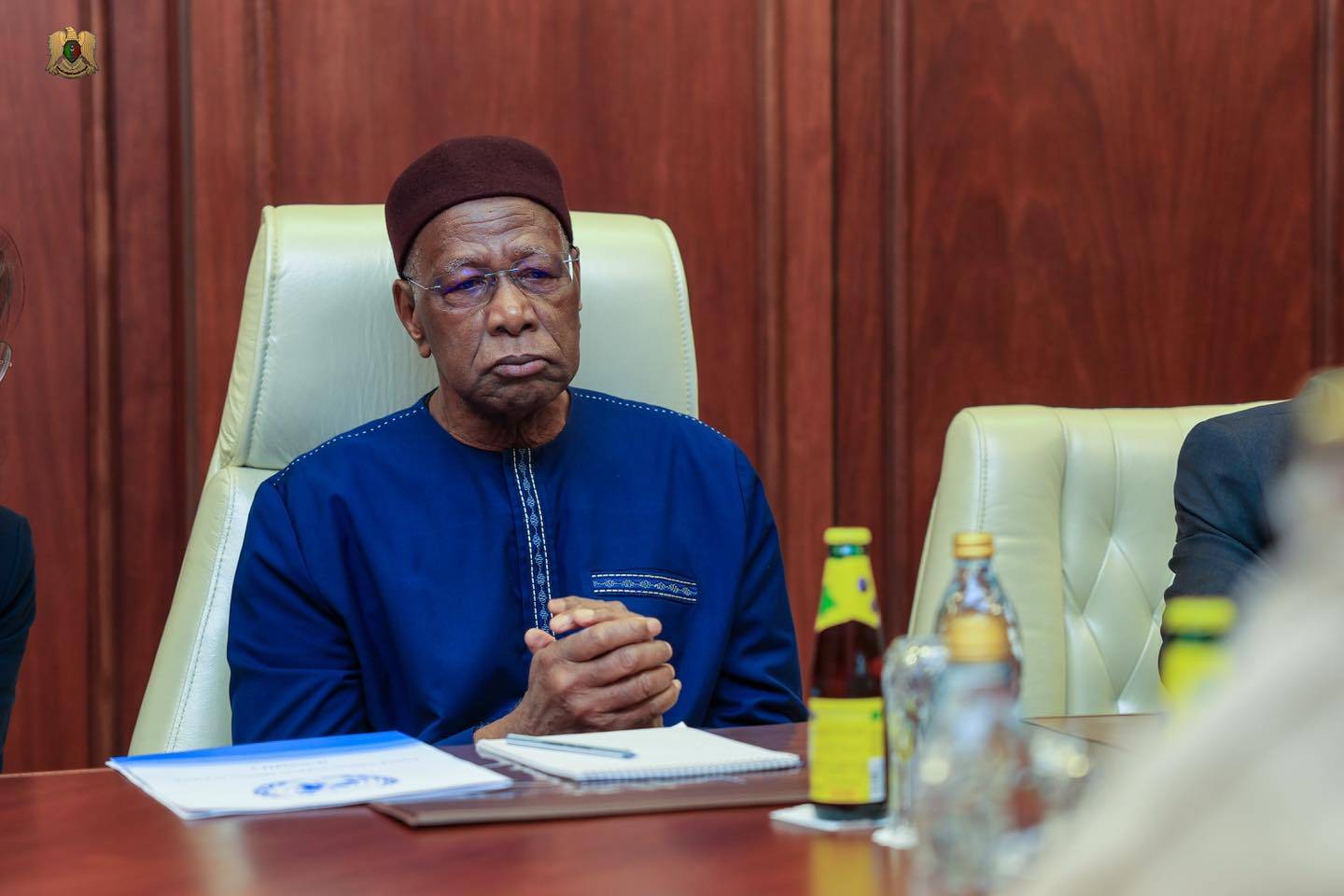 Fotoğraf Altı: BM Libya Özel Temsilcisi Abdullah Bathiliy, LUO Başkomutanı Mareşal Halife Hafter ile Ordu Genel Komutanlığı karargahında gerçekleştirdiği bir önceki görüşme. (Libya Ulusal Ordusu Genel Komutanlığı)