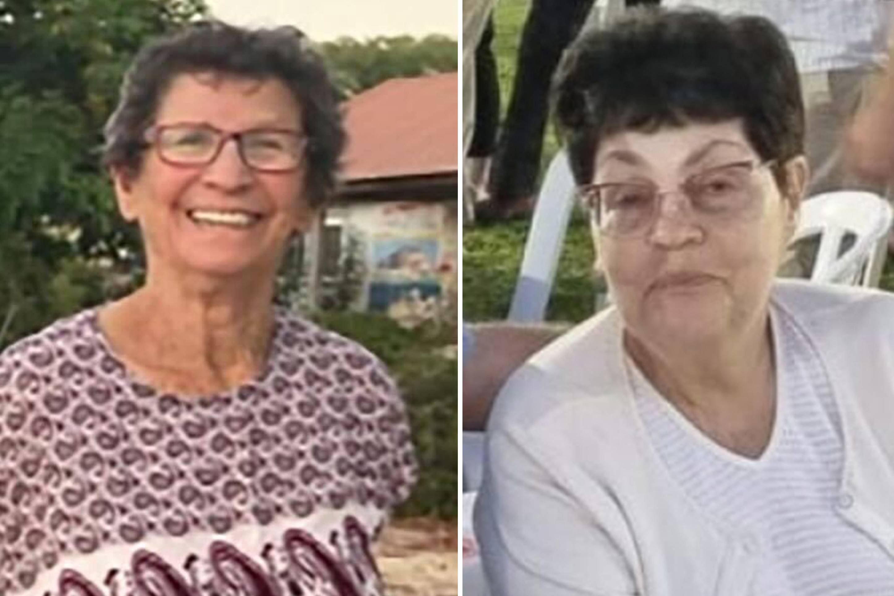 (foto altı) Hamas'ın serbest bıraktığı rehineler Yocheved Lifshitz (solda) ve Nurit Cooper. (AP)