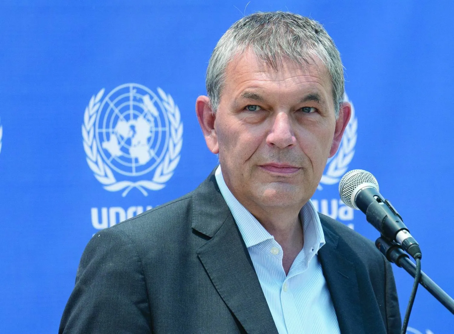 Birleşmiş Milletler Yakın Doğu'daki Filistinli Mültecilere Yardım ve Bayındırlık Ajansı (UNRWA) Genel Komiseri Philippe Lazzarini