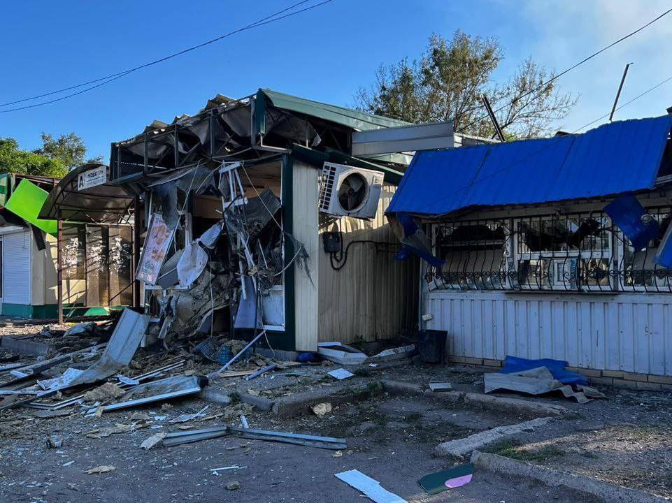  Rusya'nın Donetsk bölgesini bombalaması sonucu oluşan yıkım ( Bölge Valisi Vadim Velashkin, Telegram hesabı)