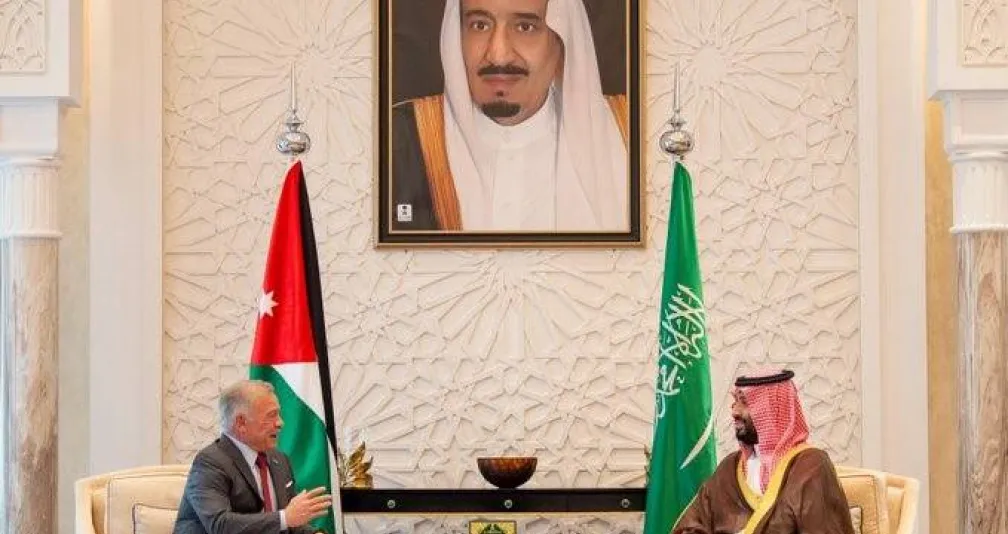 ولي العهد السعودي يلتقي ملك الأردن في نيوم