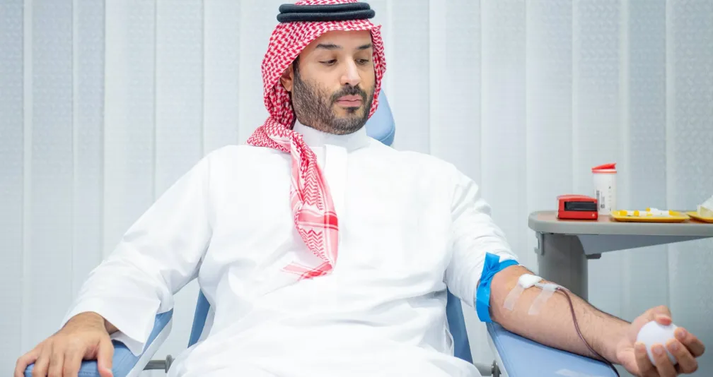 ولي العهد السعودي يُطلق حملة وطنية للتبرع بالدم
