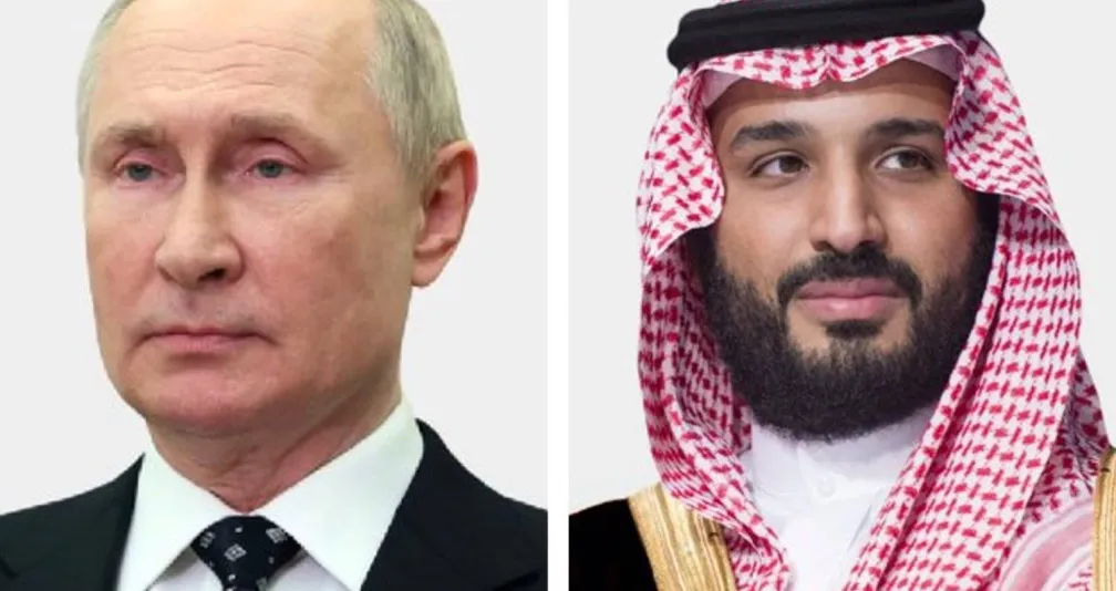ولي العهد السعودي يتلقى رسالة خطية من الرئيس الروسي