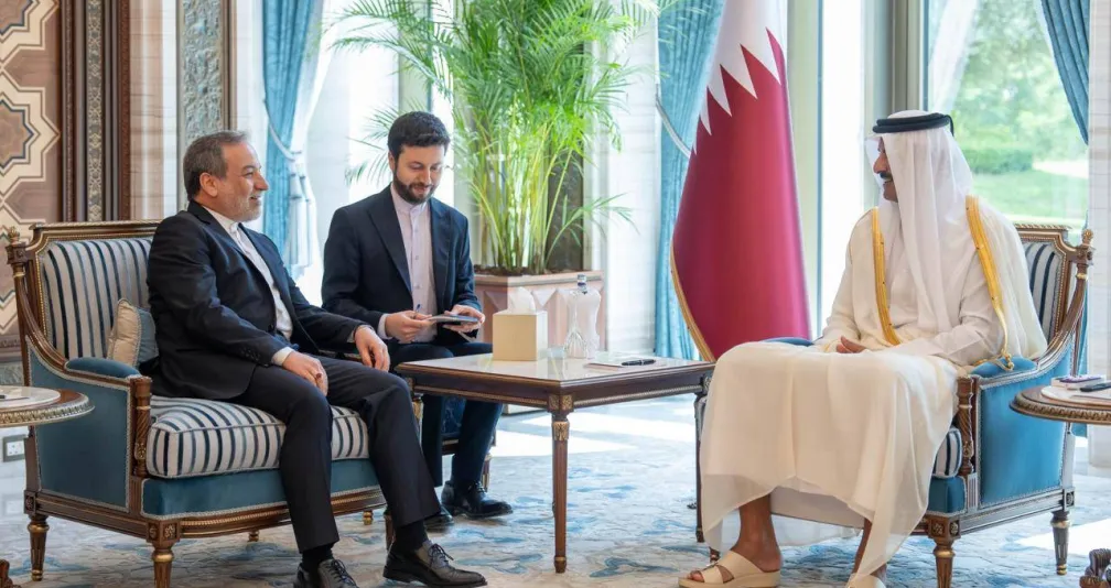 أمير قطر يتلقى رسالة من رئيس إيران