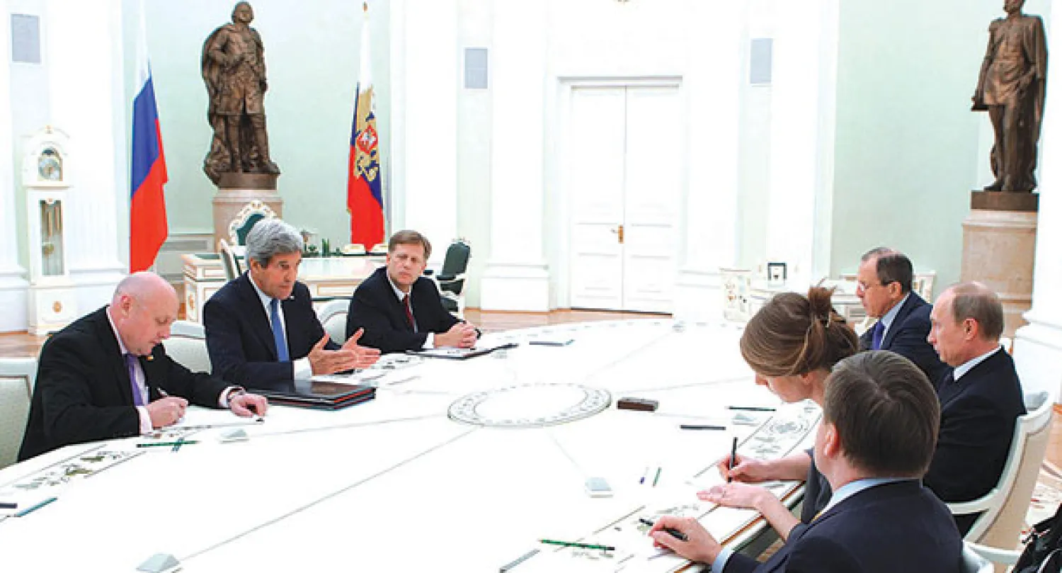 كيري يؤكد تقاطع المصالح في سوريا مع روسيا