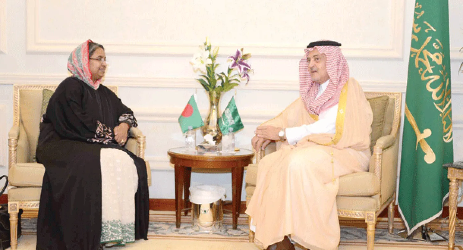 الأمير سعود الفيصل بحث ونظيرته البنغلاديشية سبل تطوير العلاقات الثنائية بين البلدين