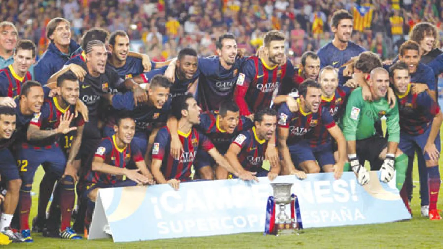 استغل برشلونة أفضلية الهدف الذي سجله خارج ملعبه ذهابا وأحرز لقب كأس السوبر الإسبانية لكرة القدم، بتعادله مجددا مع ضيفه أتليتكو مدريد صفر/صفر في مباراة الإياب على ملعب «كامب نو». وكانت مباراة الذهاب انتهت بالتعادل 1/1، فأحرز الفريق الكتالوني اللقب لتسجيله هدفا أكثر من خصمه خارج ملعبه. وشارك الأرج...