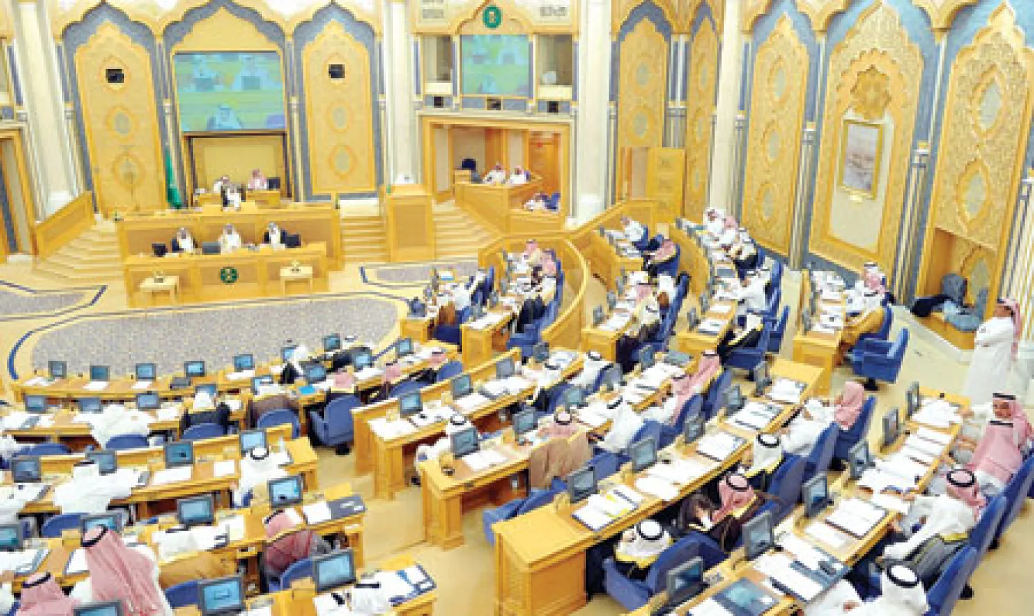 صورة أرشيفية لإحدى جلسات مجلس الشورى (واس)