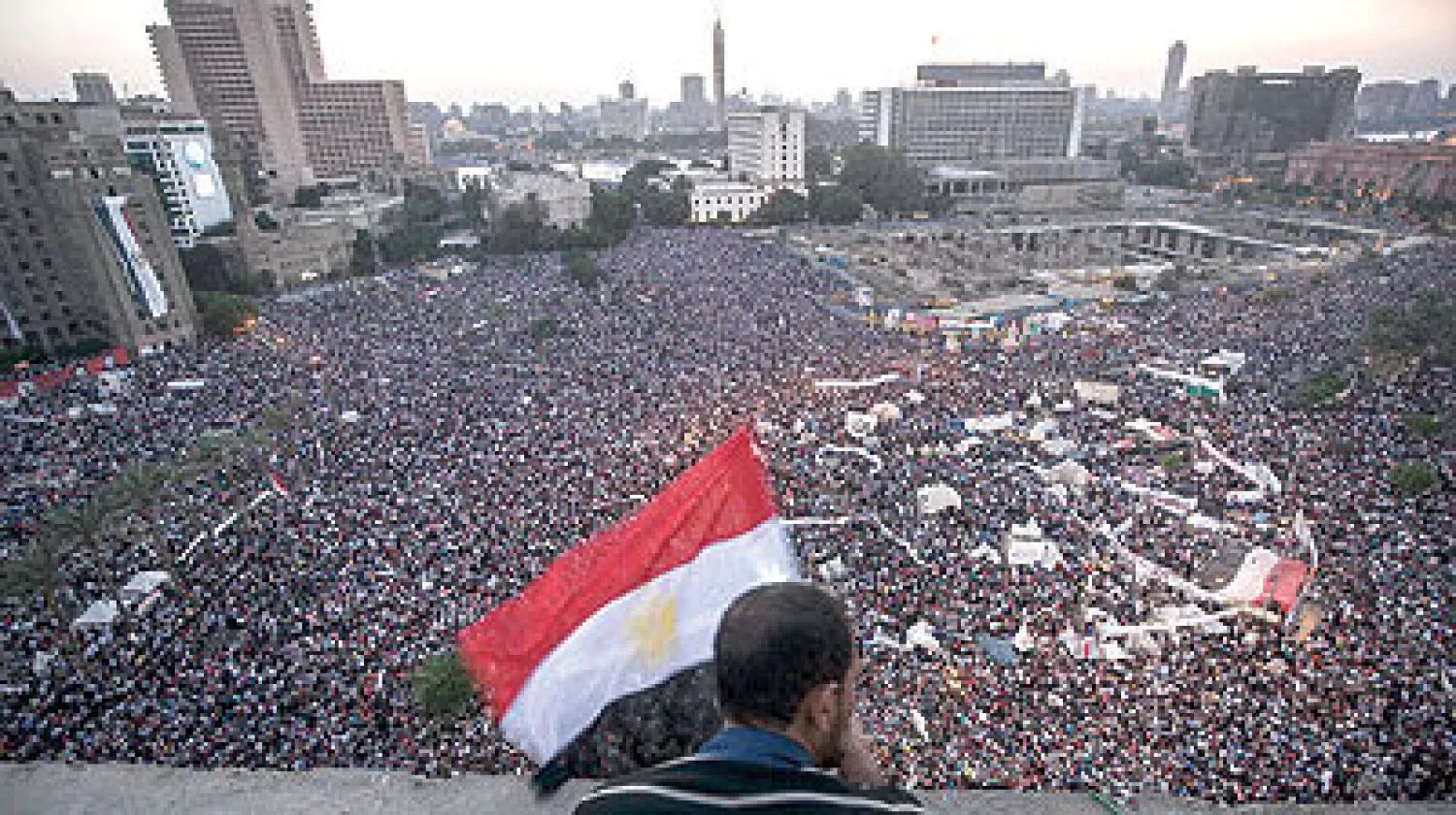 جانب من احدى المظاهرات في العاصمة المصرية